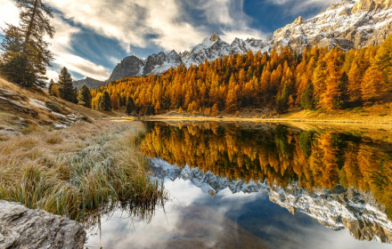 Lac en automne